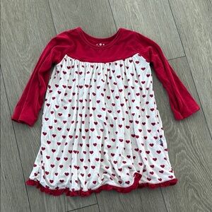 Kickee Kids hearts bamboo dress size 2T